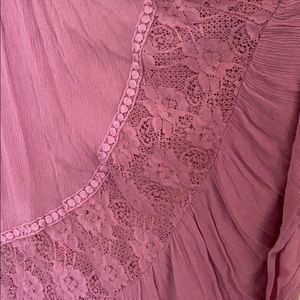 Pink boho maxi dress!